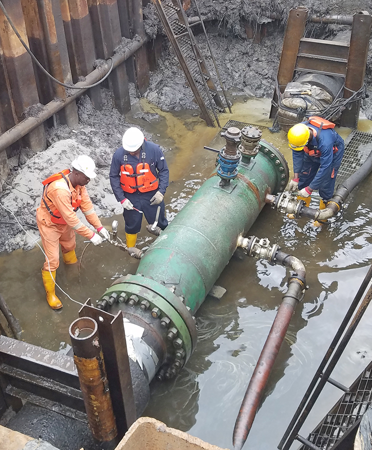 Pipeline cleaning and integrity assessment by Fulcrum Global - Warri, Nigeria